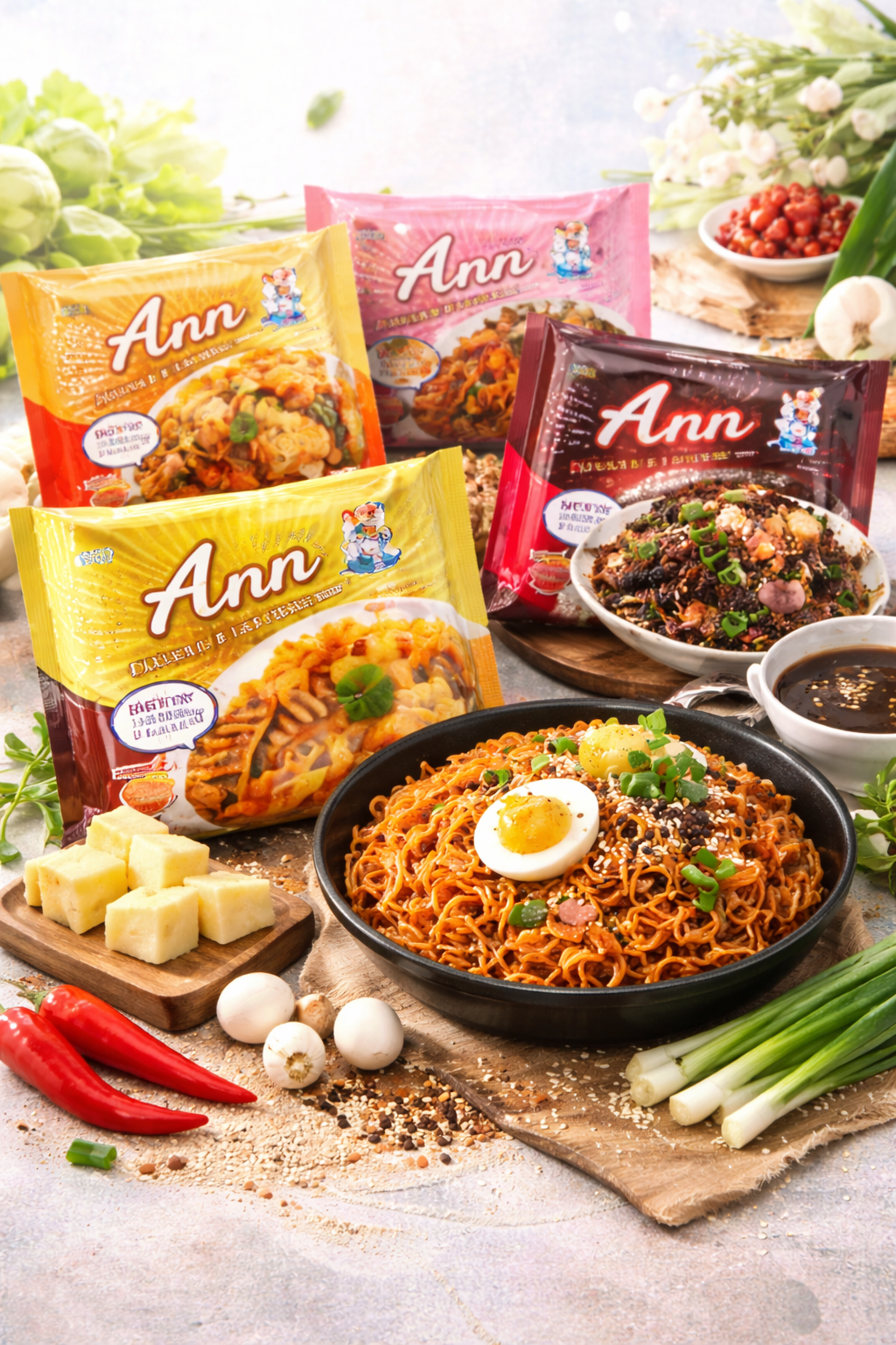 Mì trộn Hàn Quốc